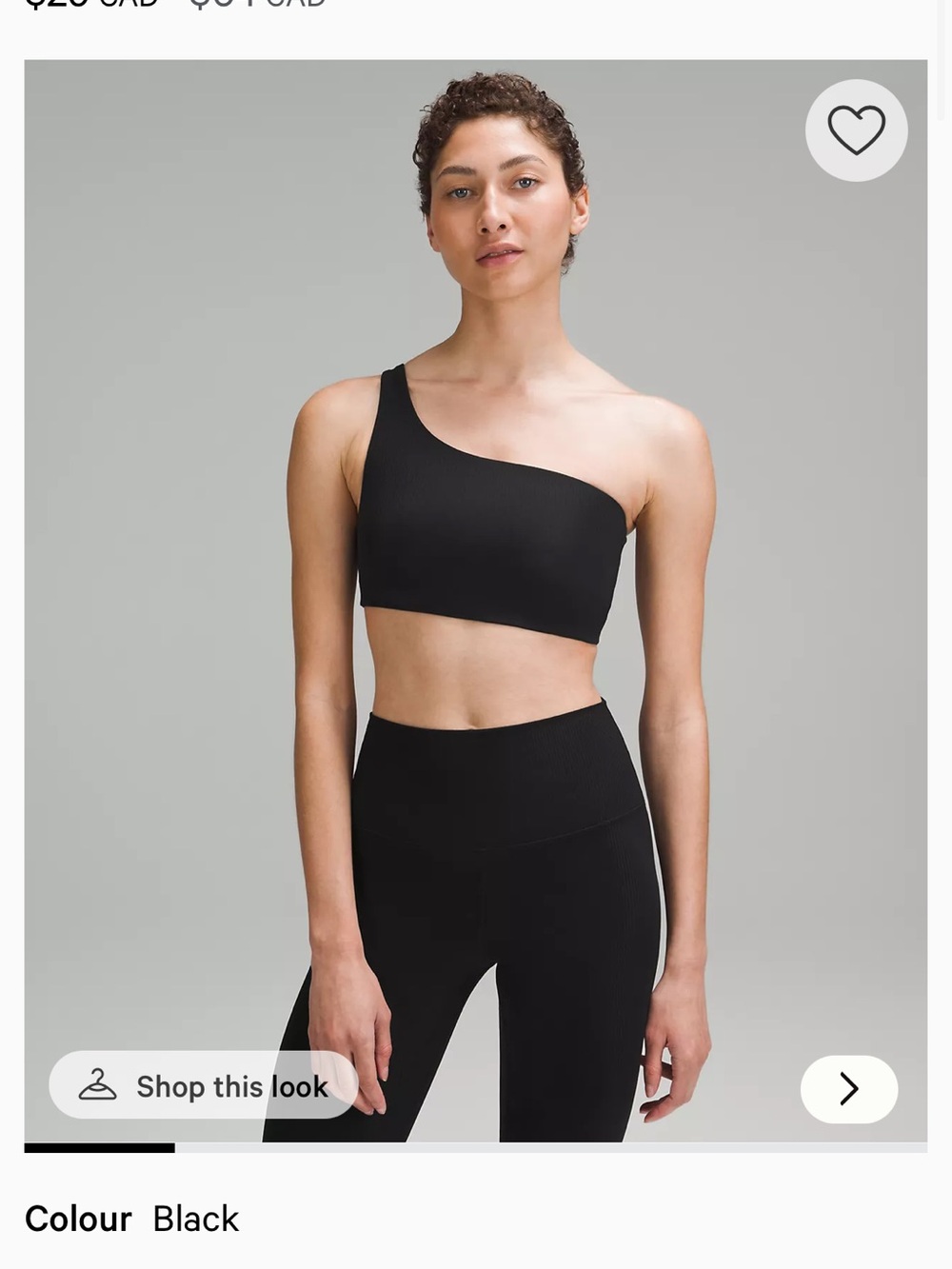 Lululemon align nulu asymmetrical ribbed bra